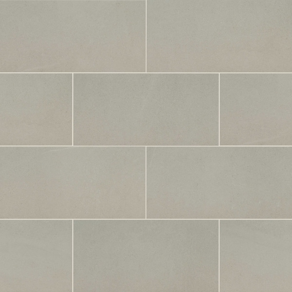 Maven Talc 12 In. X 24 In. Matte Porcelain Floor And Wall Tile, 7PK